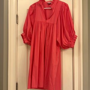 Never a wallflower bright pink dress